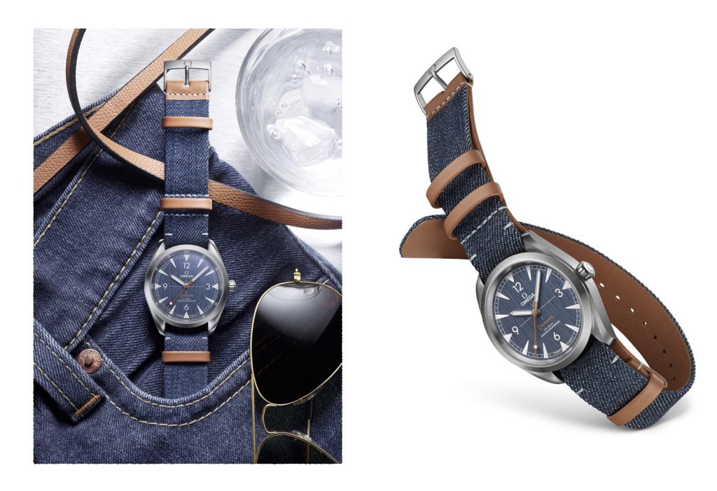 Copie Omega Railmaster Denim Bracelet