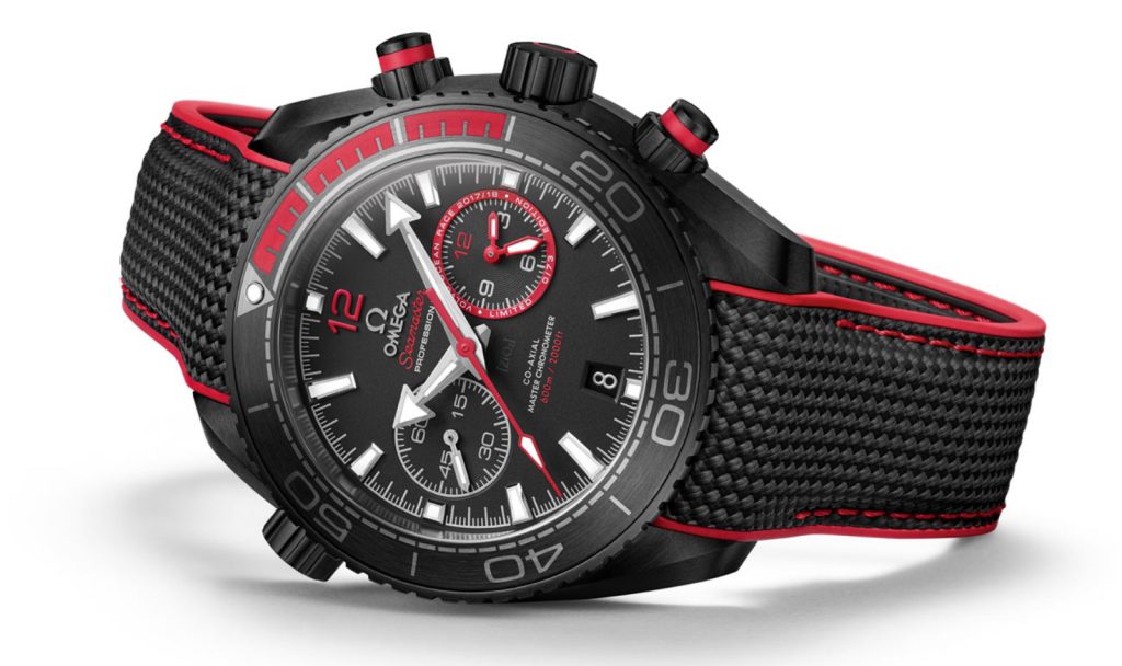 Fausse Omega Seamaster Planet Ocean Deep Black Volvo Ocean Race