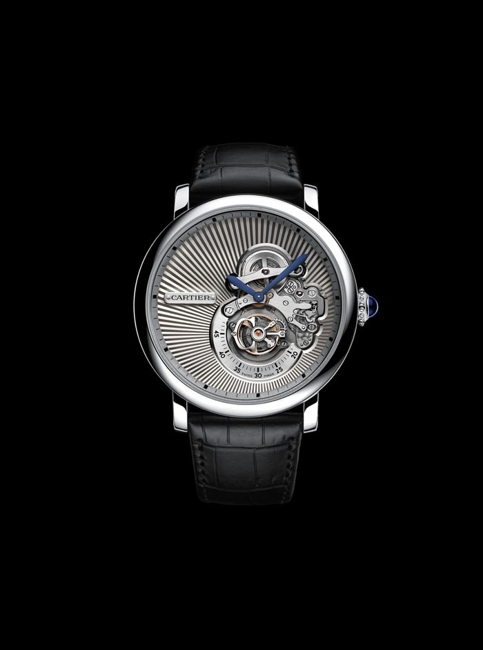 Copie Montre Rotonde de Cartier Reversed Tourbillon