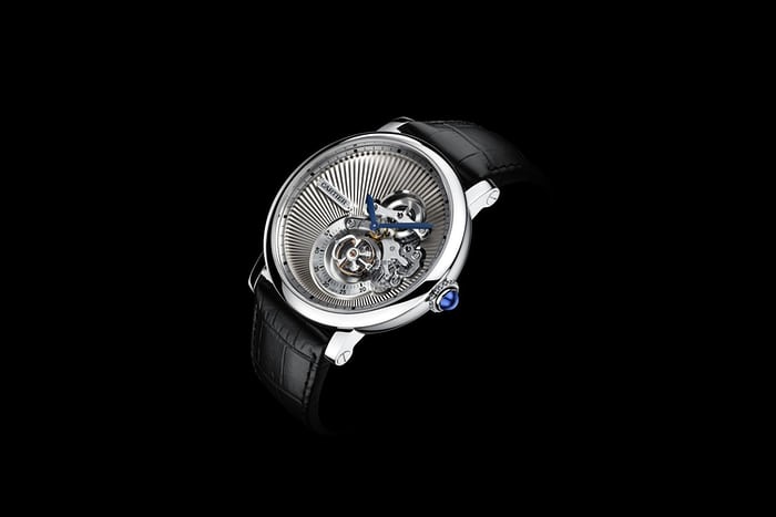 Copie Montre Rotonde de Cartier Reversed Tourbillon