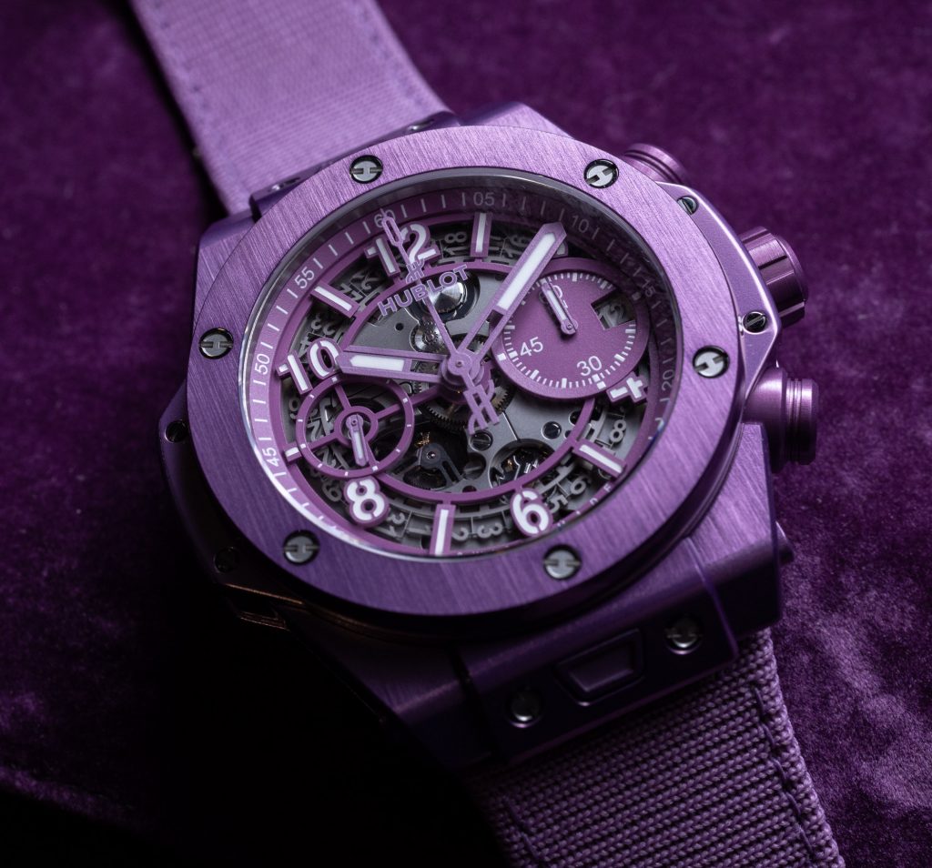 Replique Hublot Big Bang UNICO Summer Purple 42mm Aluminium