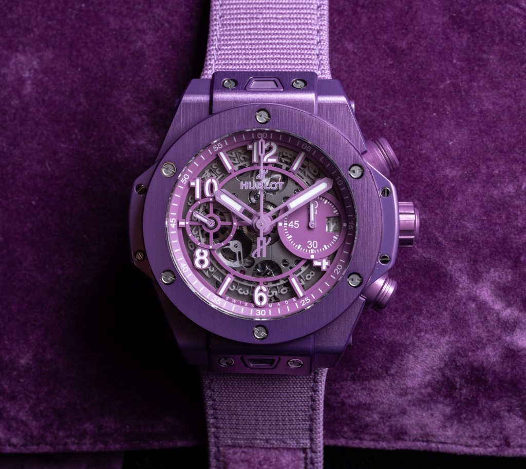 Replique Hublot Big Bang UNICO Summer Purple 42mm Aluminium