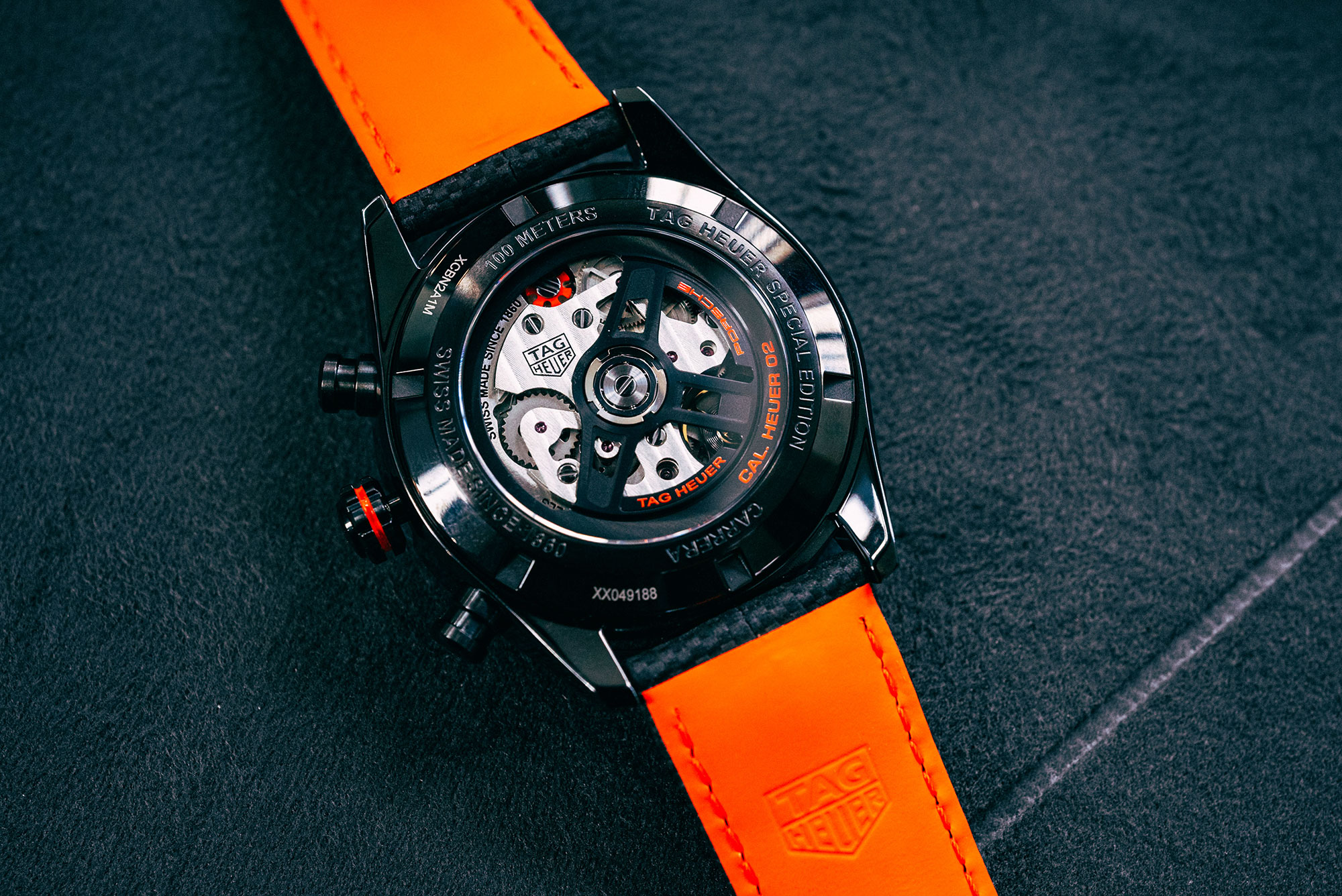 Replique TAG Heuer Carrera Chronographe X Porsche Orange Racing