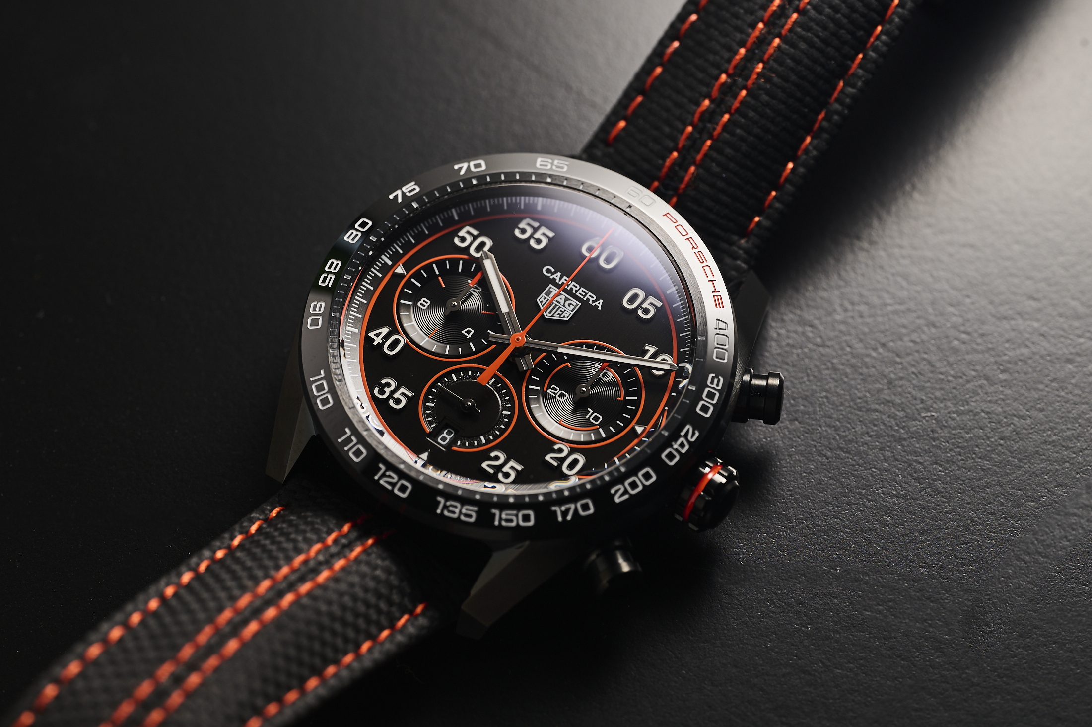 Replique TAG Heuer Carrera Chronographe X Porsche Orange Racing