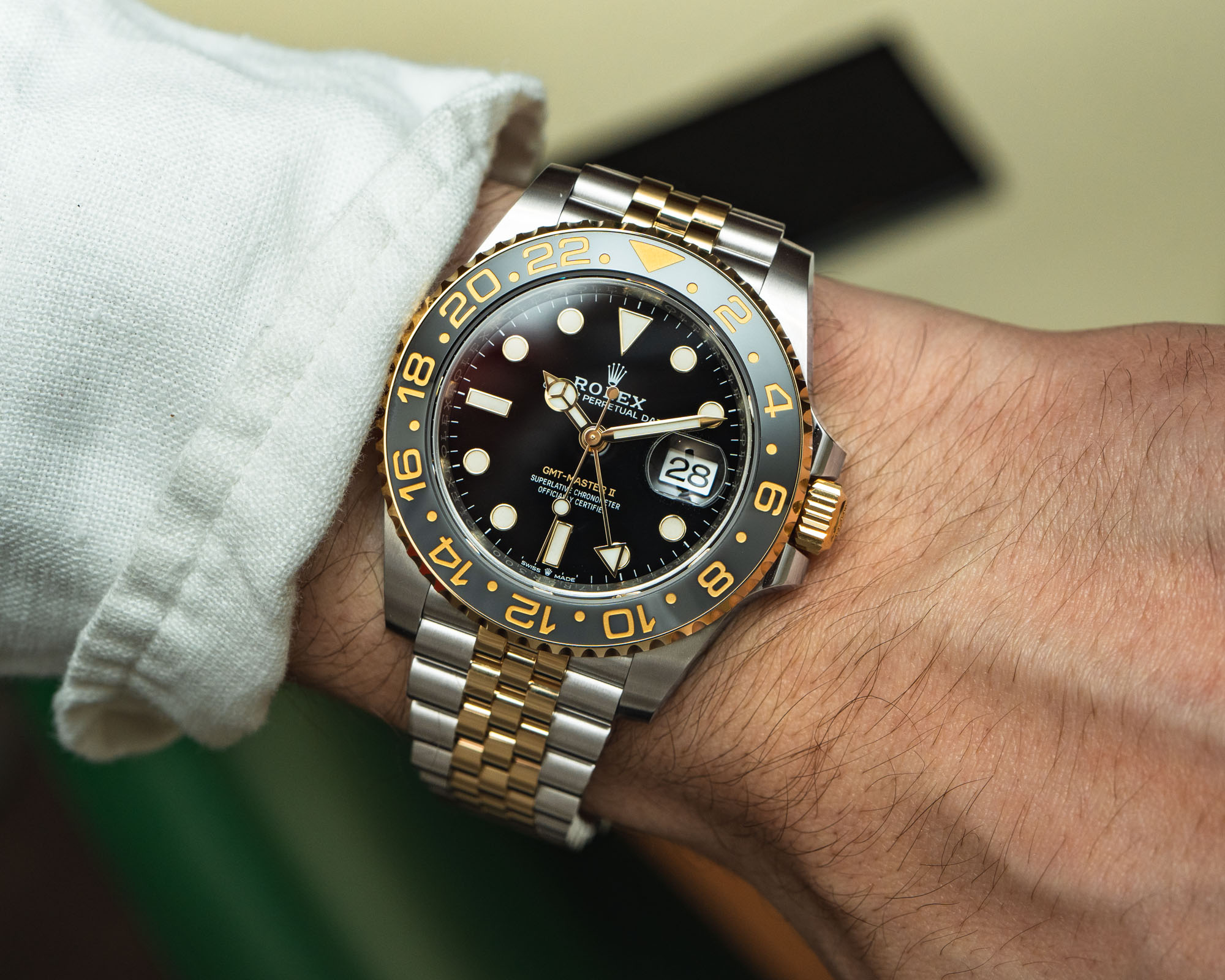 Rolex GMT-Master II Two Tone 126713GRNR Replique