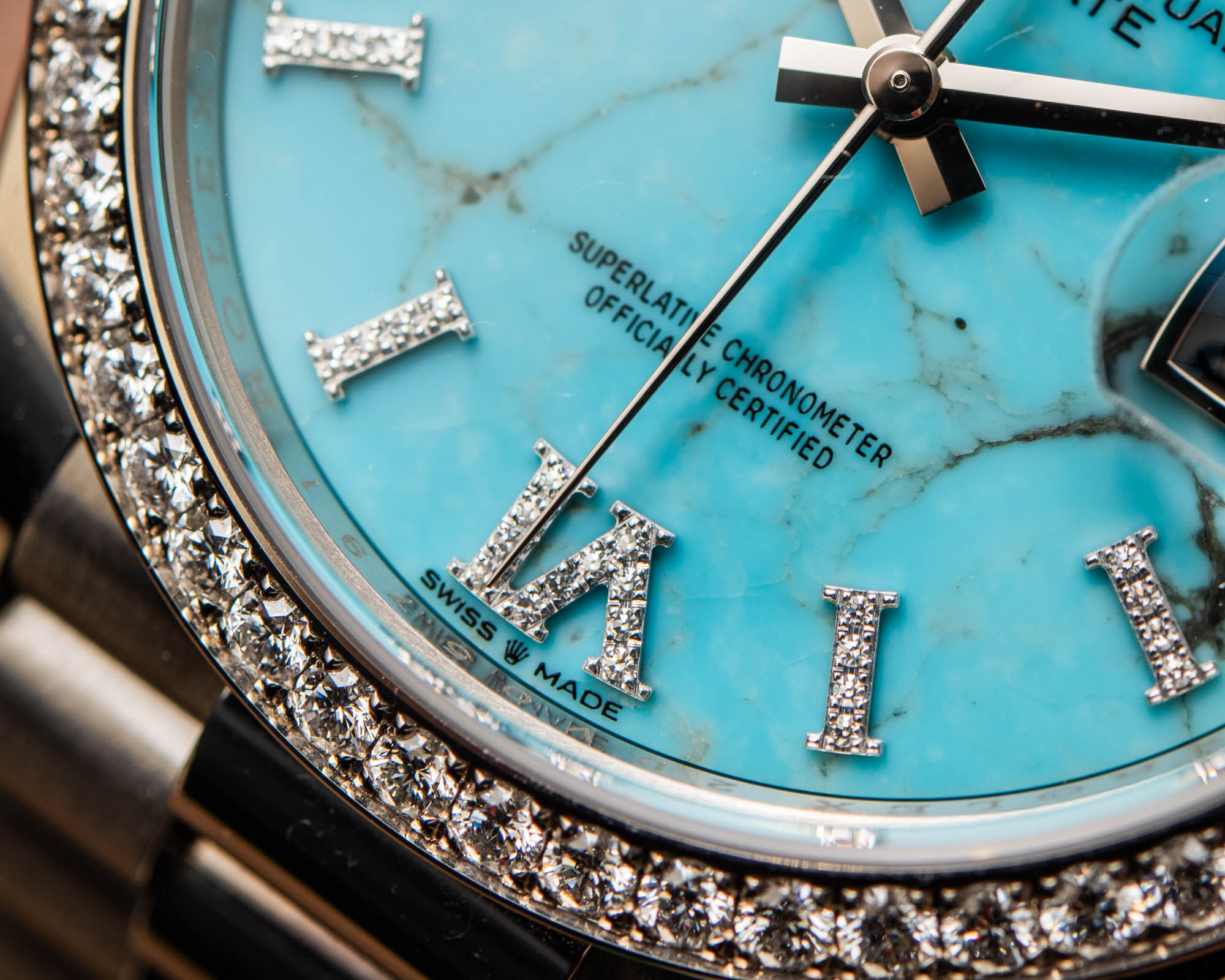 Bracelet montre extensble en acer turquose et coral - vntage des